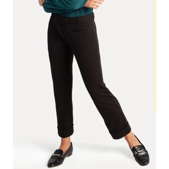 Betabrand Pants - Betabrand Dress Yoga Pants Womens Medium Petit Black Straight Leg Office Career